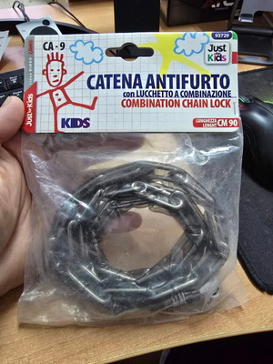 Combination chain lock 90cm for kids bike new