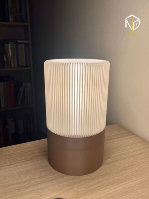3D Printed Modern Spiral Table Lamp Large, made to order