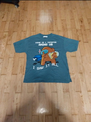 Among Us t-shirt used from Zara multicolor