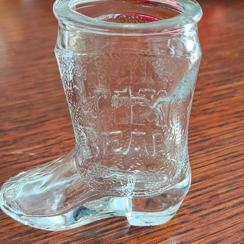 JIM BEAM Collectible Glass Shot Like New