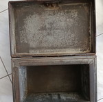 Victorian Metal Safe Used Fireproof Document Box Milner & Son Liverpool