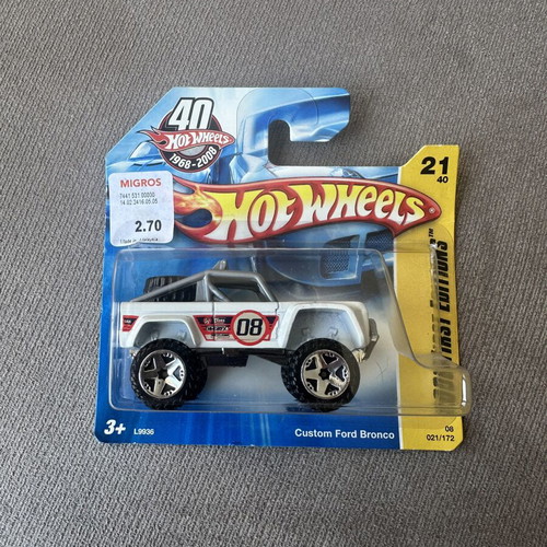 Hot Wheels Custom Ford Bronco mainline 2008 like new