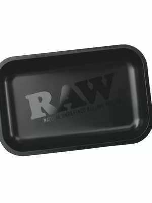 Raw Black Matte rolling tray 27.5 x 17.5cm new