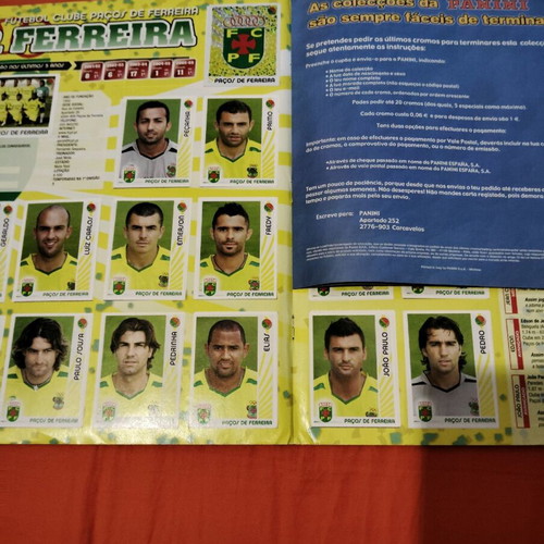 Futebol 2006-2007 album used, Portugal with extra stickers