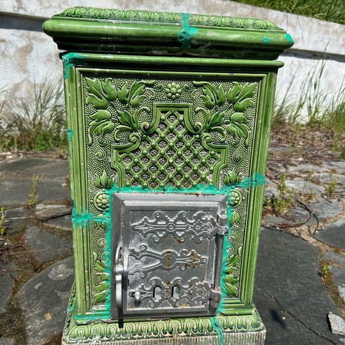 Porcelain stove used antique