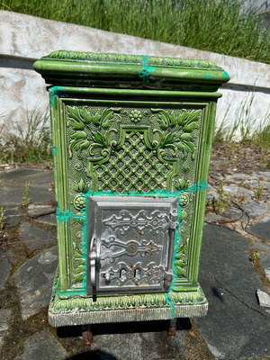 Porcelain stove used antique