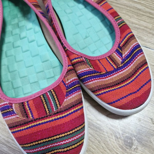 Vans espadrilles size 38 with ethnic motifs like new
