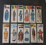 Melo Collectible Stickers used, national costumes, pack of 12