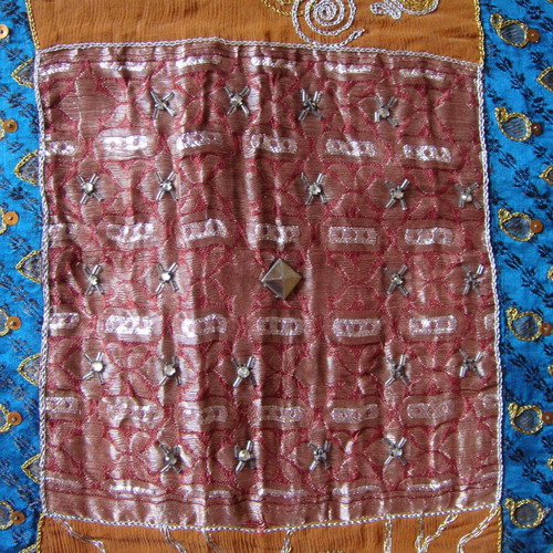 Vintage Indian Patchwork Table Runner like new