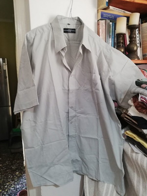 Gianni Vitorio gray green shirt XXL like new, cotton polyester