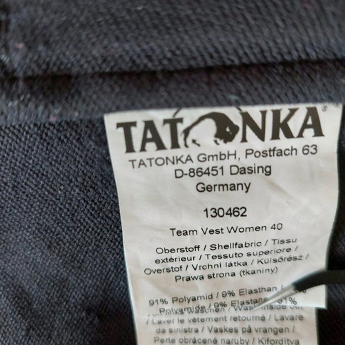 Tatonka team softshell vest hooded size M like new, black