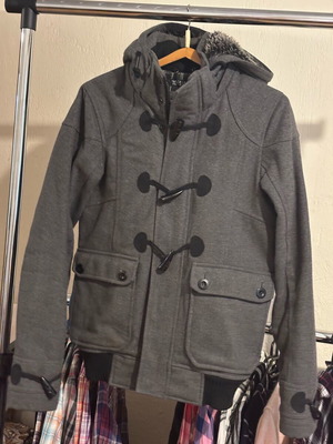 Montgomery wool jacket Pull & Bear like new, gray and black