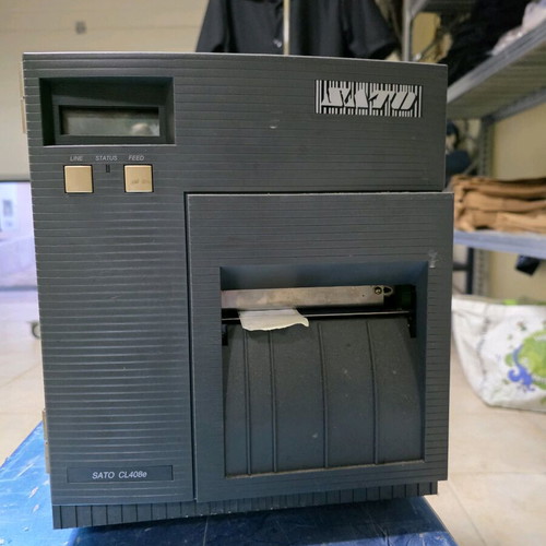 SATO CL408e industrial label printer used