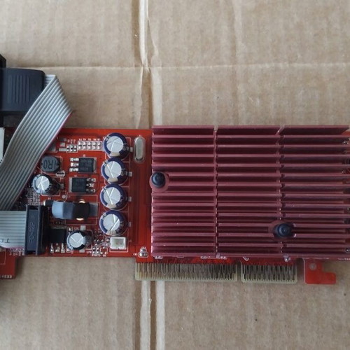 NVidia GeForce Gainward 6200 256MB DDR 64bit AGP graphics card used