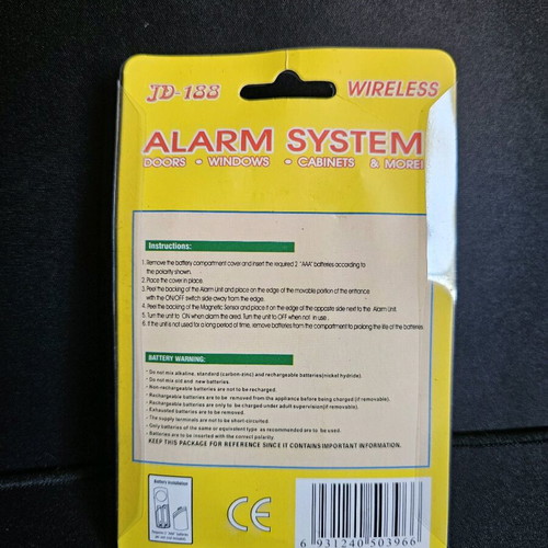 Alarm for doors, windows, balcony doors new