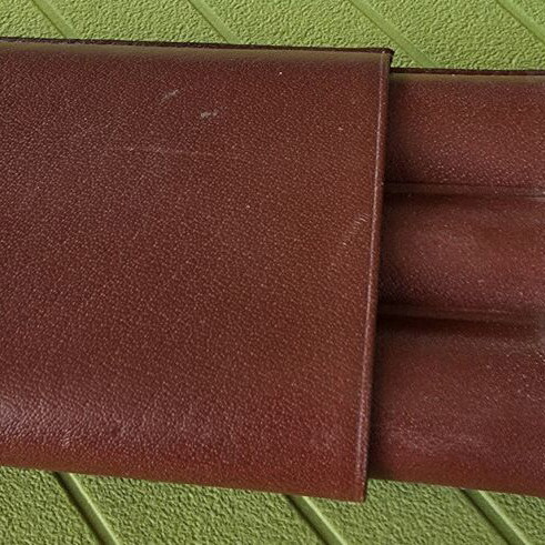 Leather Travel Cigar Case like new, brown, three slots