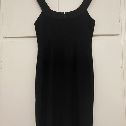 Black vintage dress with straps like new, size L
