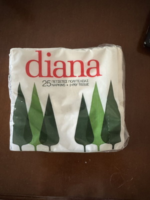 Diana Collectible Napkins New