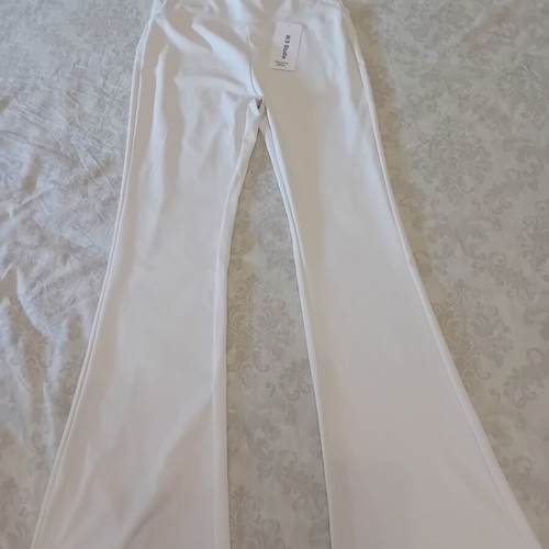 Athletic pants like leggings, beige, size M