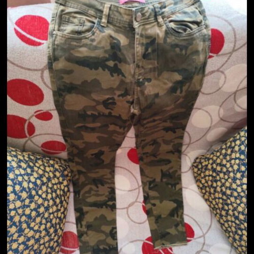 Pink Woman Pants like new, green, size M