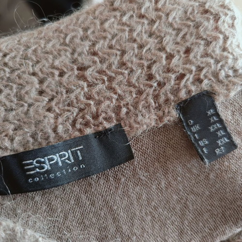 Esprit blouse dress used, beige with mohair and cashmere