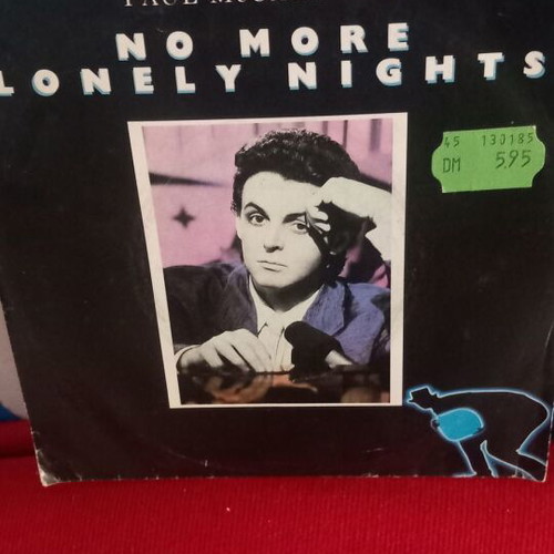 Paul McCartney No More Lonely Nights 45 RPM record used, pop