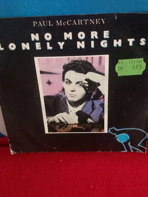 Paul McCartney No More Lonely Nights 45 RPM record used, pop
