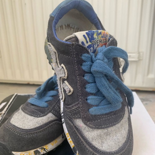 Premiata kids shoes like new, grey and blue casual