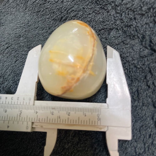 Vintage decorative egg used, onyx and agate