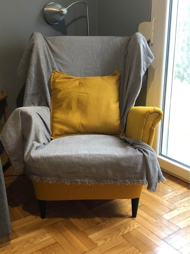 STRANDMON IKEA armchair yellow like new - € 210,00 - Vendora.cy