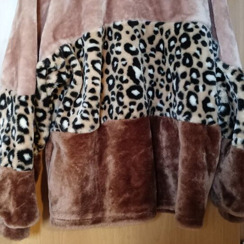 Ugg fur like new, multicolored, cozy jacket