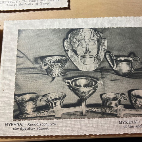 Vintage postcard set like new, 17 pieces, embossed paper