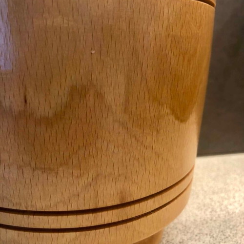 Wooden Mortar and Pestle new with lacquer finish