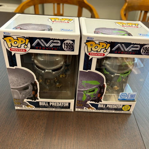 Funko Pop! AVP Requiem Bull Predator 1999 new, 2 boxes