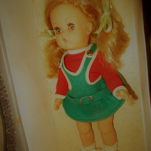 Plastic Kehagias doll in original 70s box like new