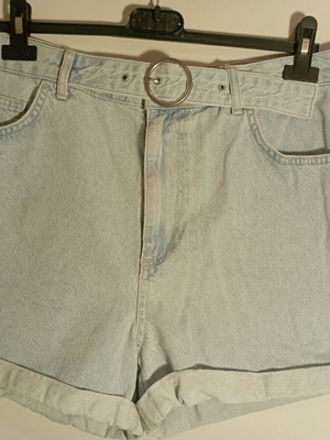LCW denim shorts high waist with belt, like new, size L
