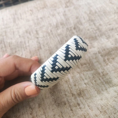 Bracelet fixed new sevres design white and black