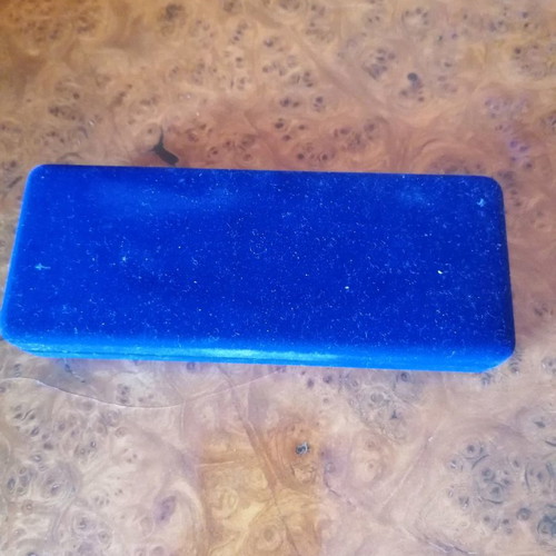 Pen new in blue velvet case