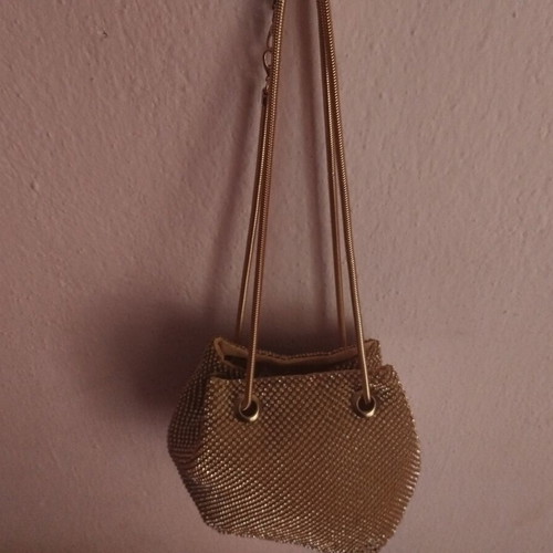 Shiny shoulder bag with glitter details new