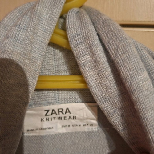 Zara long cardigan like new, blue, size M
