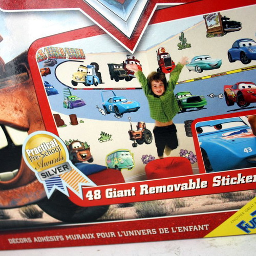 Cars 48 large wall stickers make over kit FunToSee 2007 new