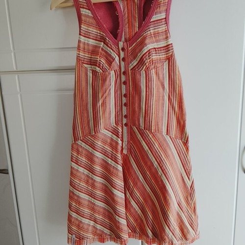 Attrattivo women's short dress used, medium size, striped pattern