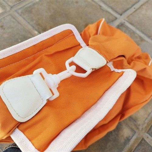 Orange travel sack bag used 60x30x25 cm