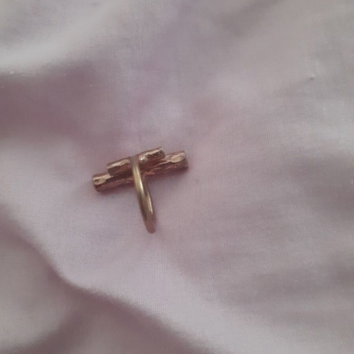 Ring in rose gold with adjustable size like new