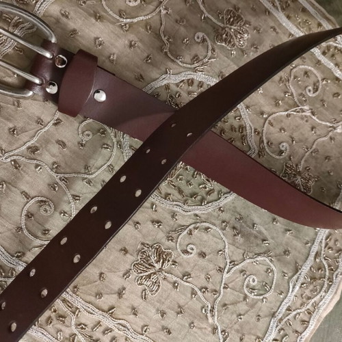 Genuine leather belt new, brown, size 105