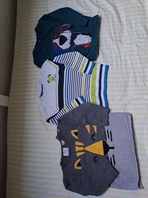 Boys' blouses pack of 3 used, size 2-3 years, Marks & Spencer
