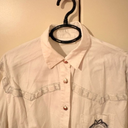 Rocco Barocco women's shirt white like new, size L