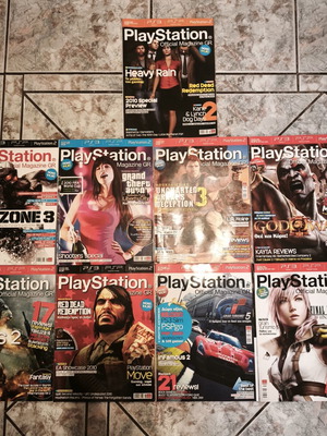 PlayStation Official Magazine GR collection used, issues 16-17-18-19-20-22-27-30-31