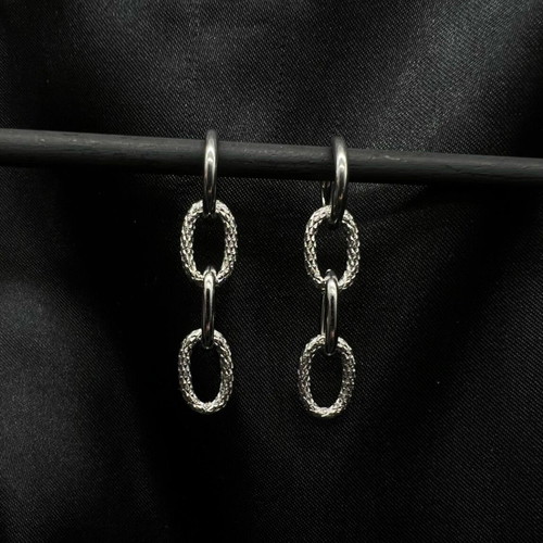 Stainless steel earrings new, silver