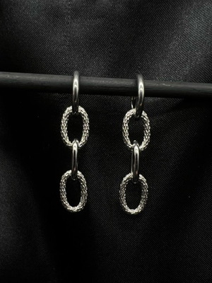 Stainless steel earrings new, silver